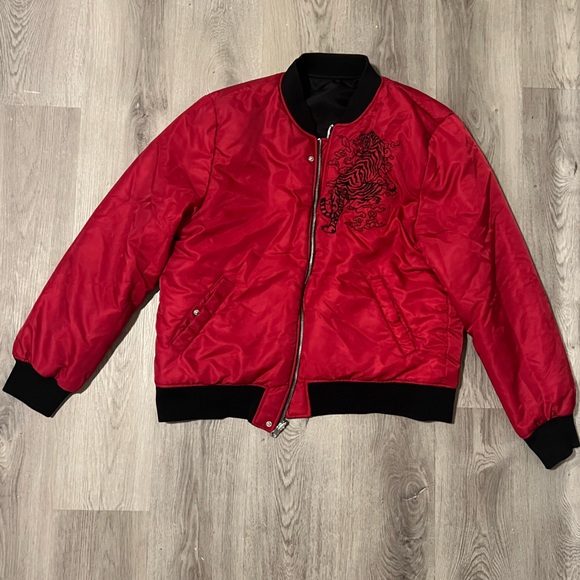 Guess puffer reversal jacket black and red - Picture 5 of 10